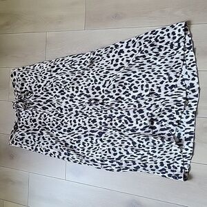 NWOT EVER NEW Leopard Print Wrap Midi Skirt size 12